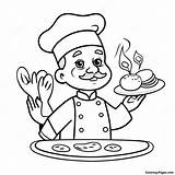Chef Coloring Page  Pagescom sketch template