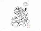 Fall Harvest Coloring Page Download Printable PDF  Templateroller sketch template