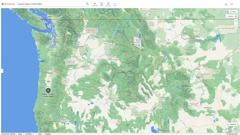 Eugene Oregon Map - United States