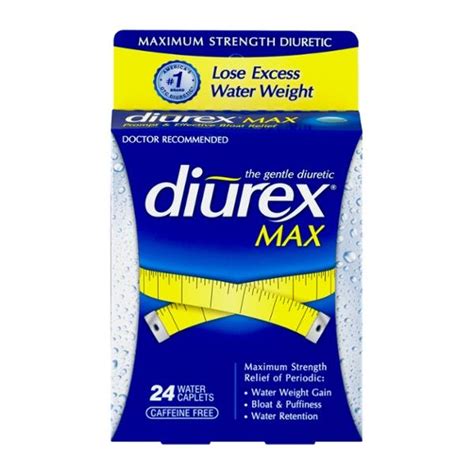 Diurex Max Maximum Strength Diuretic Water Caplets - 24 CT | Hy-Vee Aisles Online Grocery Shopping