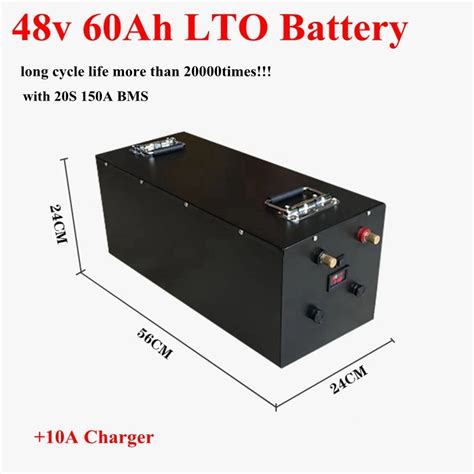 Rechargeable LTO 48V 60AH Lithium titanate battery Pack 2.4v LTO battery for Solar system ...