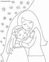 Mother coloring Pages  Printable sketch template