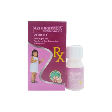 Buy Rx: Zenith 200 mg / 5 ml 20 ml Oral Suspension Online | Southstar Drug