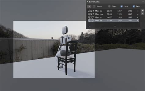 Save Cams - Saves / loads Camera Settings and Batch Rendering - Blender Market