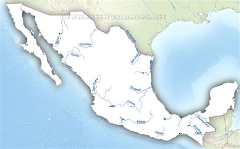 Mexico Physical Map