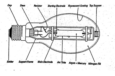 Structure and working of mercury vapor lamp : Electric guider