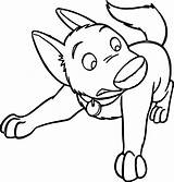 Bolt Dog Coloring Pages sketch template