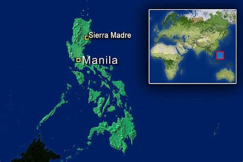 Sierra Madre In Philippine Map