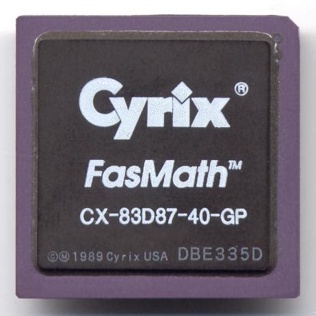 Cyrix FasMath CX-83D87-40-GP | IT History Society