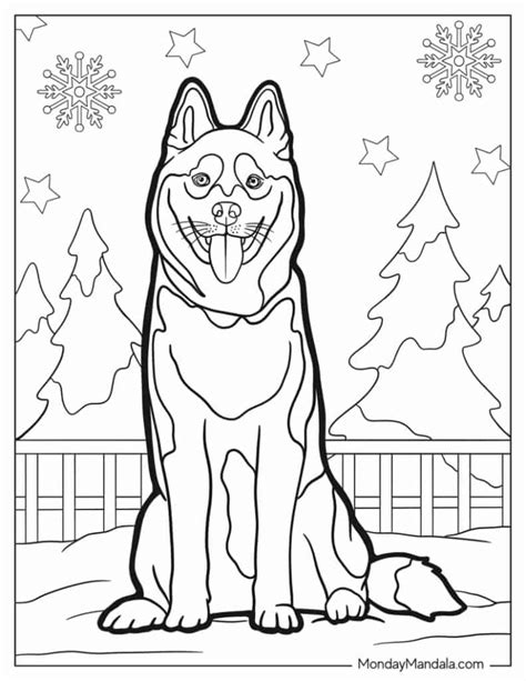 Dog Sledding Coloring Pages