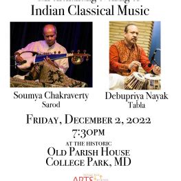 Indian Classical Music concert | College Park Arts Exchange