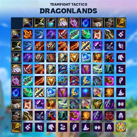 All Items in Teamfight Tactics (TFT) Set 7: Dragonlands (2022)