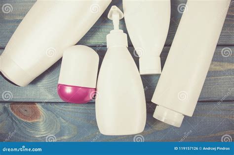 Plastic Packaging from Cosmetics. Recycling Concept . Stock Photo - Image of container, empty ...