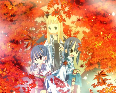 Free Download Anime Girl Kimono Maple Trees Autumn 4k - vrogue.co