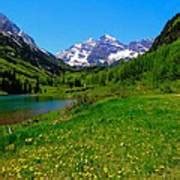 Spring Colors In Maroon Bells Photograph by Dan Sproul