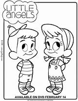 Little Angels coloring pages  Hellokidscom sketch template