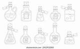 Flask Coloring Page Photos Images & Pictures  Shutterstock sketch template