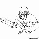 Clash Of Clans Barbarian King Coloring Pages sketch template