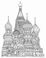 Saint Basils Cathedral 8 Coloring Page  Free Printable Pages sketch template