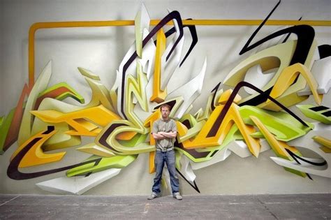 Excellent 3D graffiti artist and one of his pieces. : pics