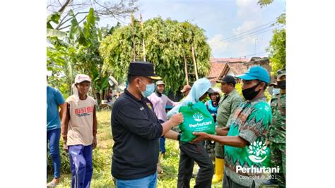 Perhutani Perhutani Berikan Sembako Kepada Tenaga Pungut Daun Kayu ...