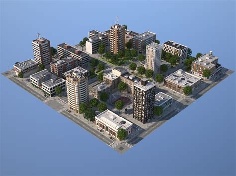 3D model City medium size VR / AR / low-poly | CGTrader