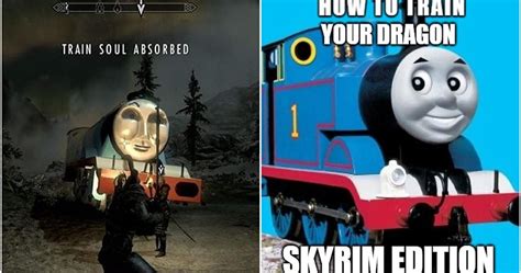 Skyrim: 10 Hilarious "Thomas The Train" Memes That Are Too Funny