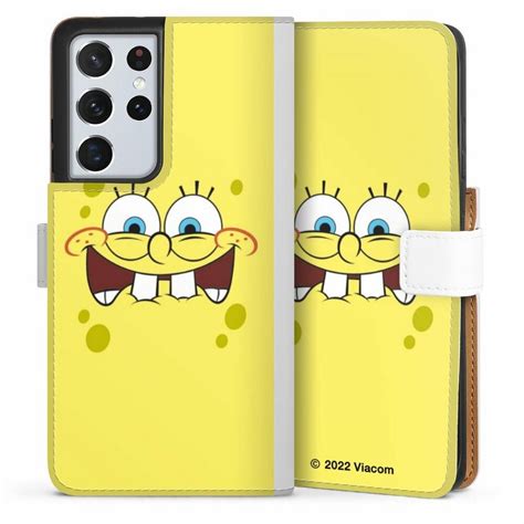 DeinDesign Handyhülle »Spongebob - Closeup« Samsung Galaxy S21 Ultra 5G ...