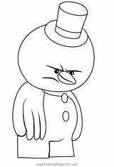 The Abominable Snowman From Bubble Guppies Coloring Page For Kids  sketch template