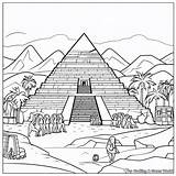 Egyptian Sarcophagus Coloring Page sketch template