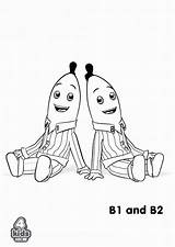 Bananas In Pyjamas Colouring Sheets sketch template