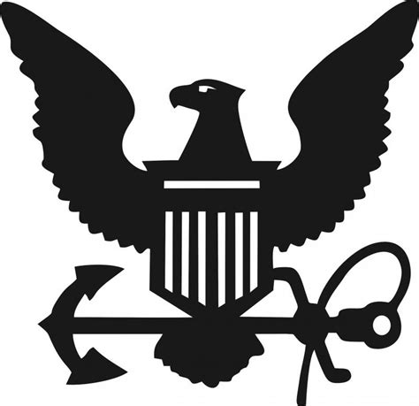 Navy Symbol Silhouette Die Cut Appliques