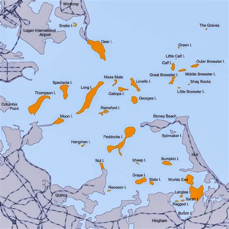 Map Of Boston Harbor Islands