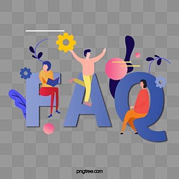 Faq Clipart PNG Images, Hand Drawn Cartoon Faq Business Plant ...