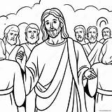 Jesus Heals Coloring Page 19812 15654 sketch template