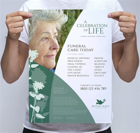 Funeral Service Poster Template - PSD, Ai & Vector - BrandPacks