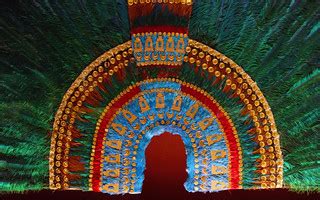 Feathered headdress, Aztec (reproduction) | Feathered headdr… | Flickr