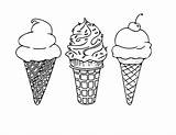 Melting Ice Cream Cone Coloring Pages sketch template