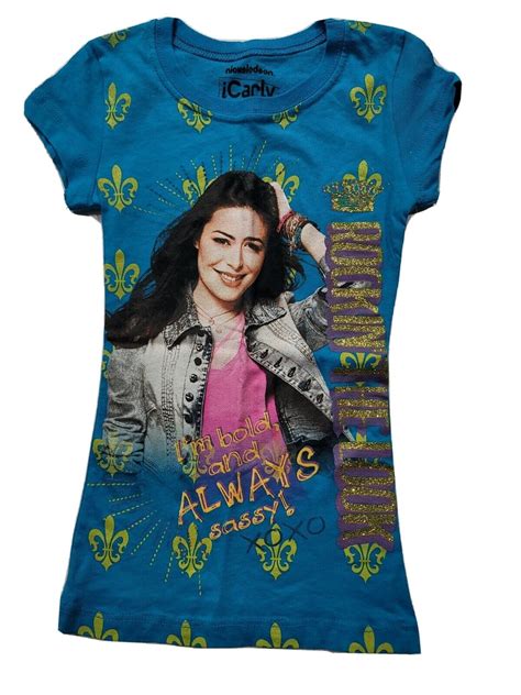 iCarly - Girls T-Shirt Blue Size 4-5 NWT | eBay