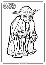 Printable Star Wars Yoda Coloring Pages Book sketch template