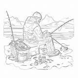 Ice Fishing Coloring Pages  Mimi Panda sketch template