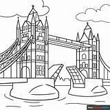 London Tower Bridge Coloring Page  Easy Drawing Guides sketch template