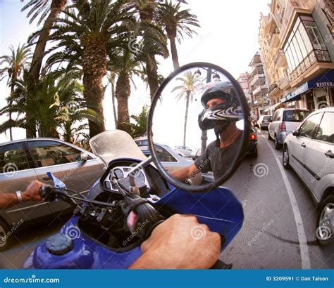 Man on motorbike stock image. Image of road, safety, engine - 3209591