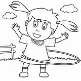 Hula Hoop Coloring Pages Getcoloringpagescom Sketch Page sketch template