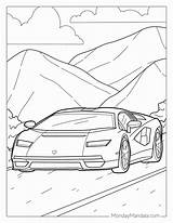 Lamborghini Coloring Page Free PDF Printables  Home sketch template