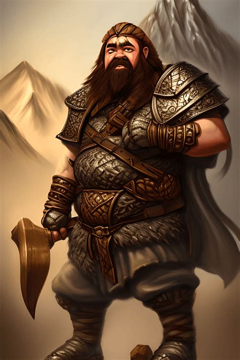 Fantasy Dwarven Fighter Art · Creative Fabrica