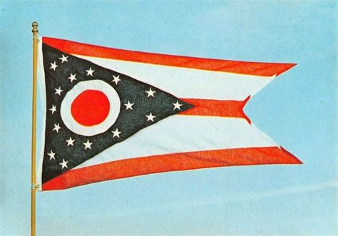 State Flag of Ohio Vintage Postcard A01 | Ohio state flag, Ohio flag, Postcard