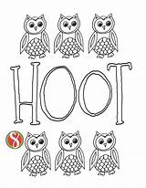 Owl Coloring Printable sketch template