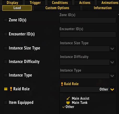 Weak auras option to only load when have Leader role · Issue #3652 ...