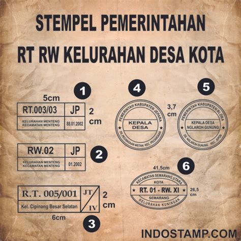 Contoh Stempel Rt Rw - 53+ Koleksi Gambar